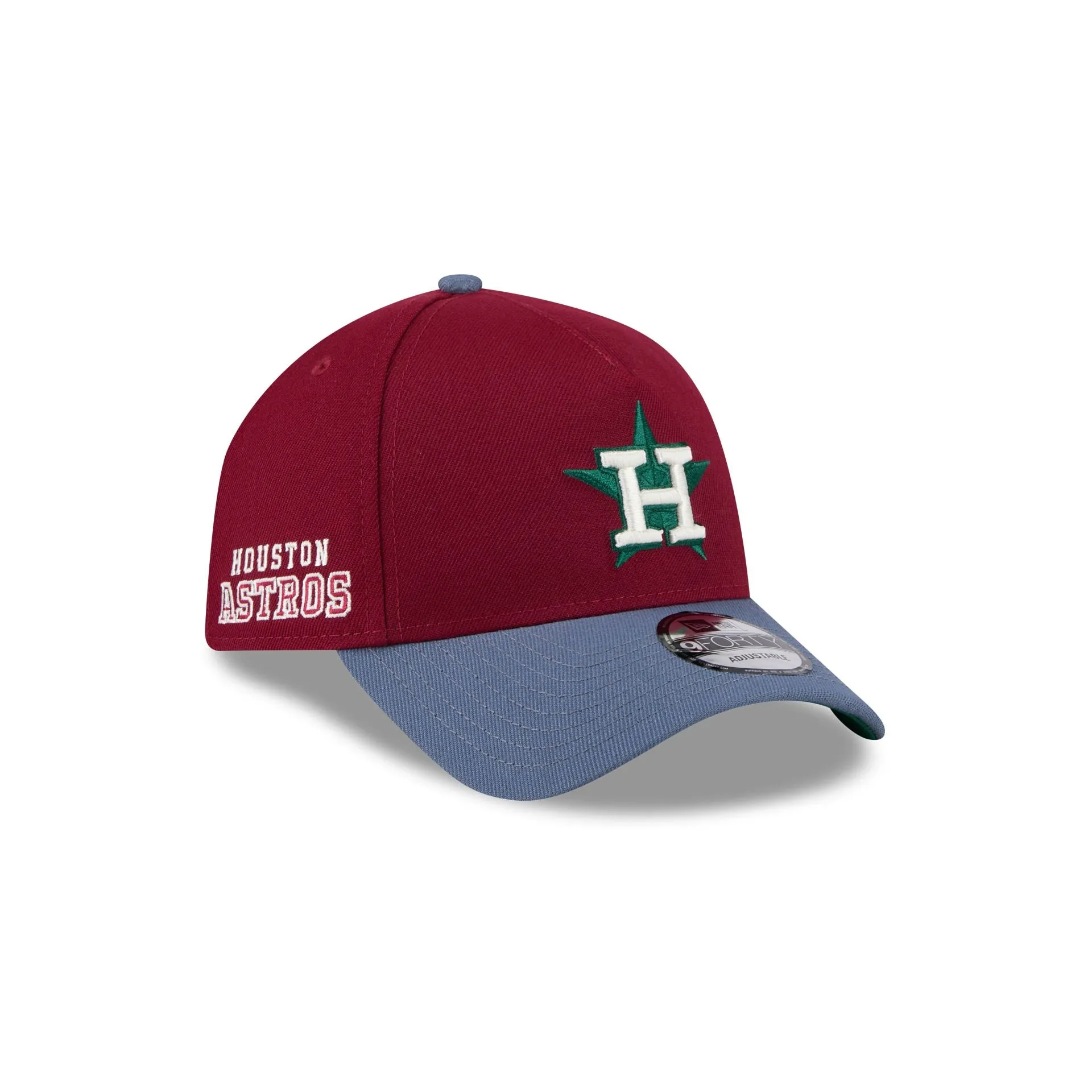 Houston Astros Cherry 9FORTY A-Frame Snapback Hat sold by New Era