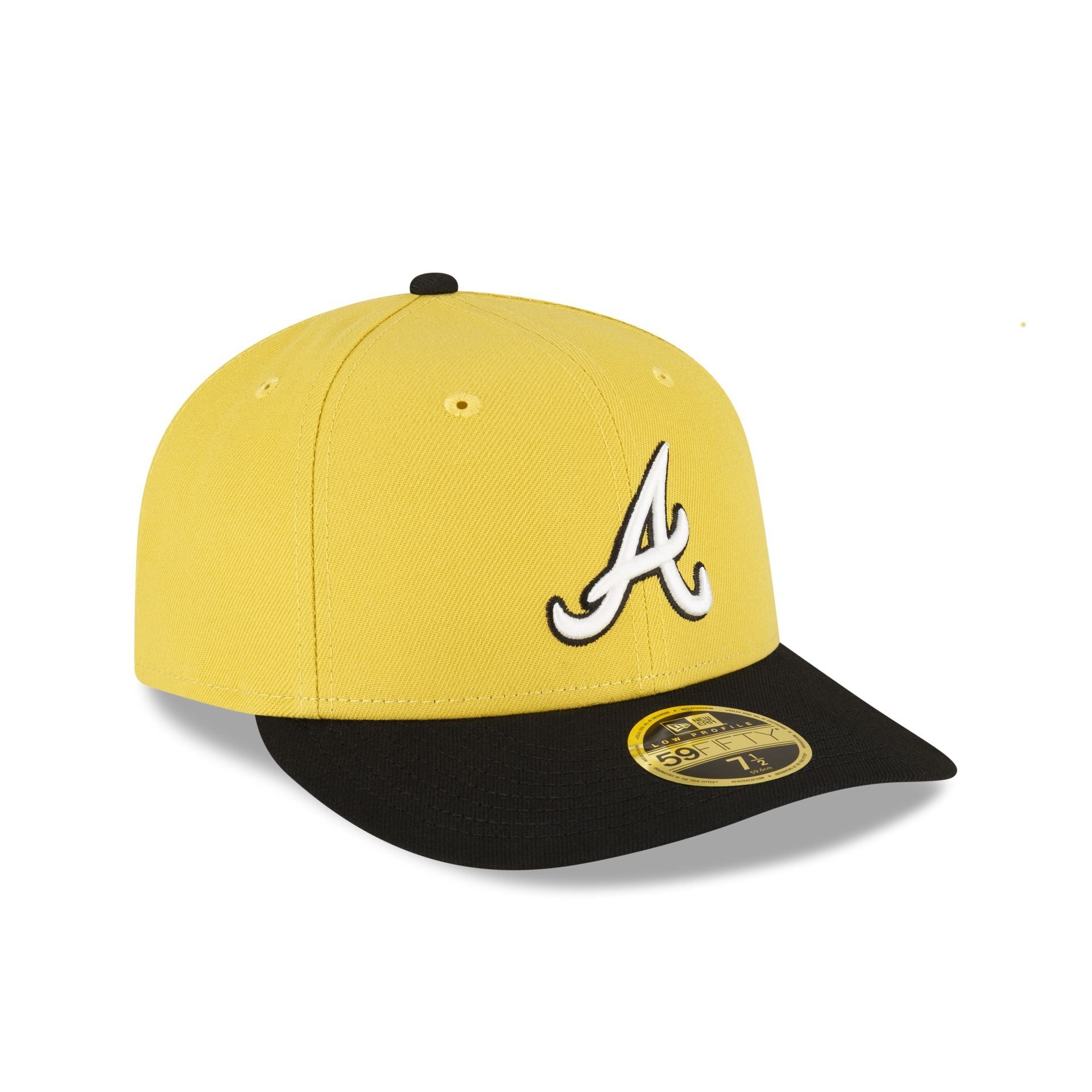 Atlanta Braves Chartreuse Crown Low Profile 59FIFTY Fitted Hat sold by New Era product image thumbnail 3
