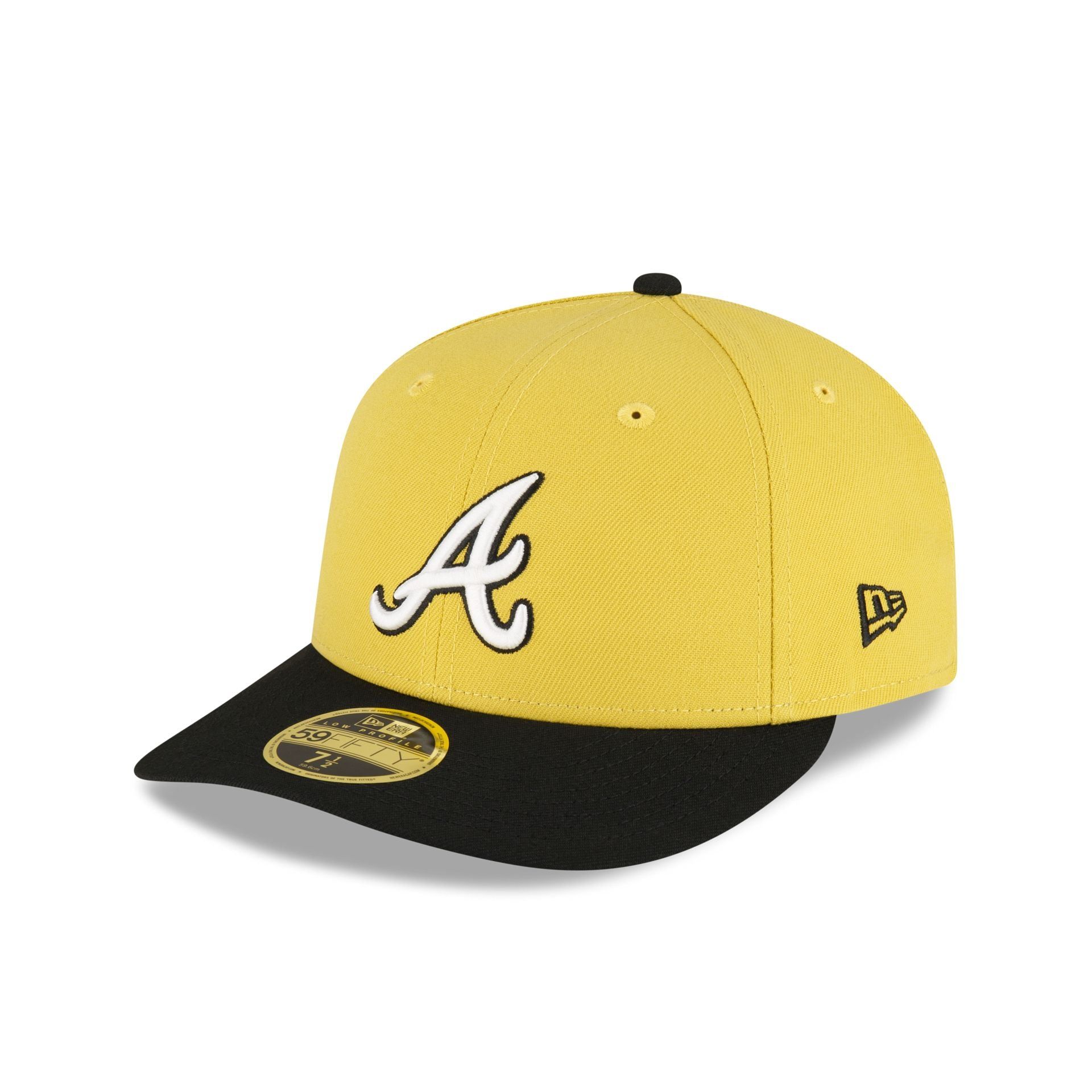 Atlanta Braves Chartreuse Crown Low Profile 59FIFTY Fitted Hat sold by New Era
