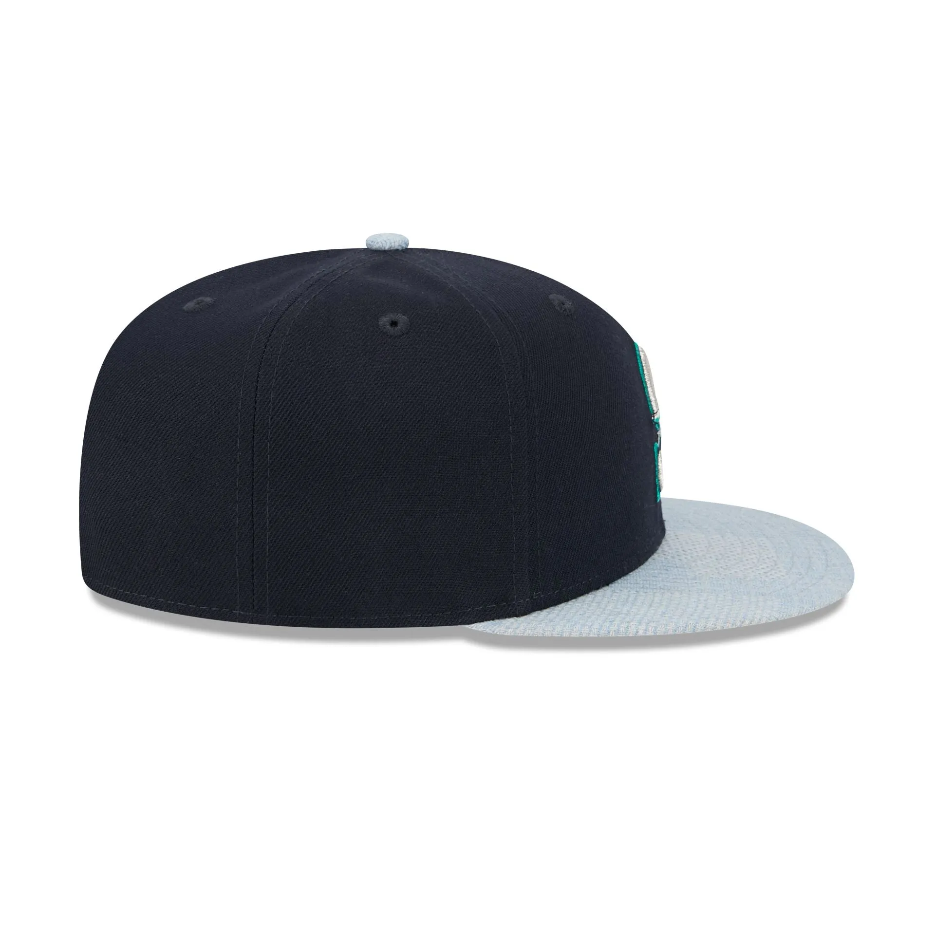 Seattle Mariners Patch Denim 59FIFTY Fitted Hat sold by New Era product image thumbnail 5