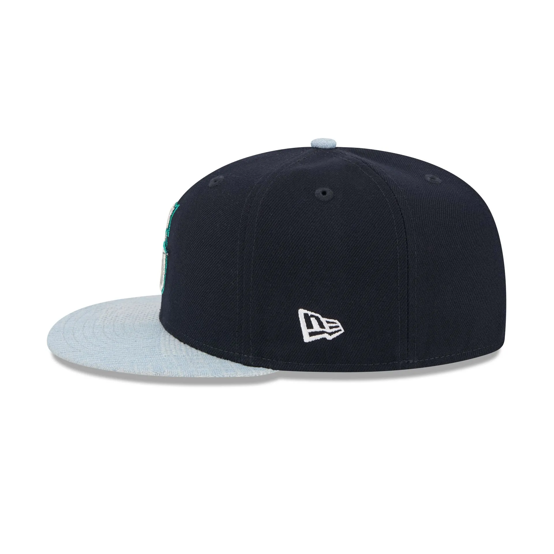 Seattle Mariners Patch Denim 59FIFTY Fitted Hat sold by New Era product image thumbnail 4