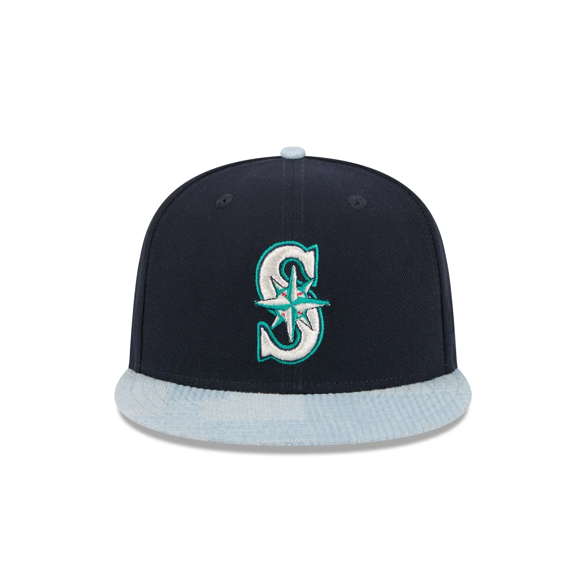 Seattle Mariners Patch Denim 59FIFTY Fitted Hat sold by New Era product image thumbnail 2
