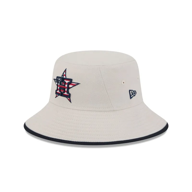 Houston Astros Independence Day 2024 Stretch Bucket Hat sold by New Era