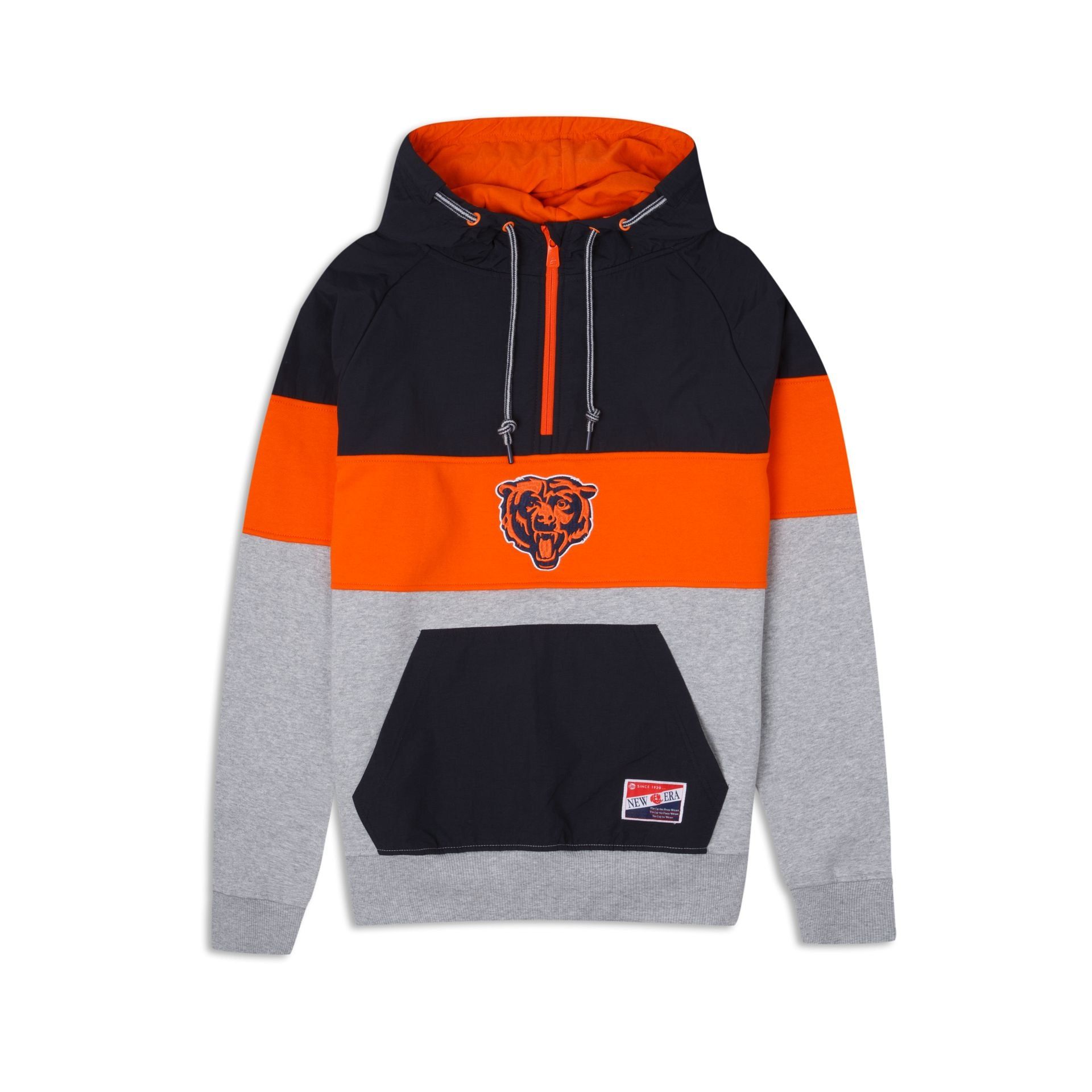 Chicago Bears Throwback Quarter Zip Hoodie sold by New Era