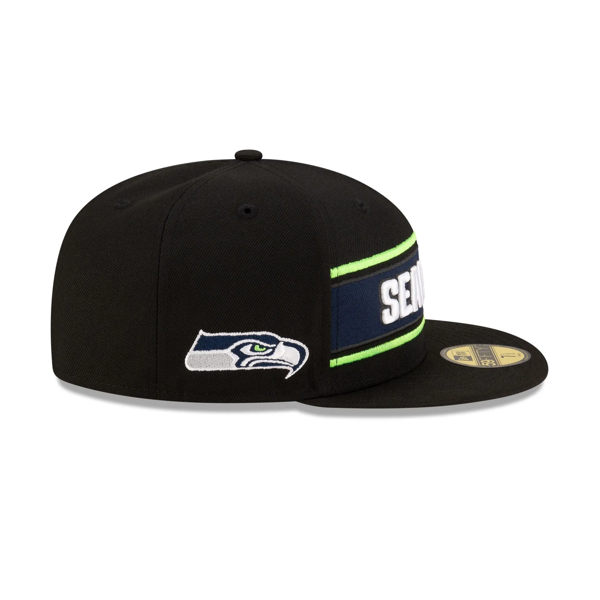 Seattle Seahawks 2024 Sideline Black 59FIFTY Fitted Hat sold by New Era product image thumbnail 4