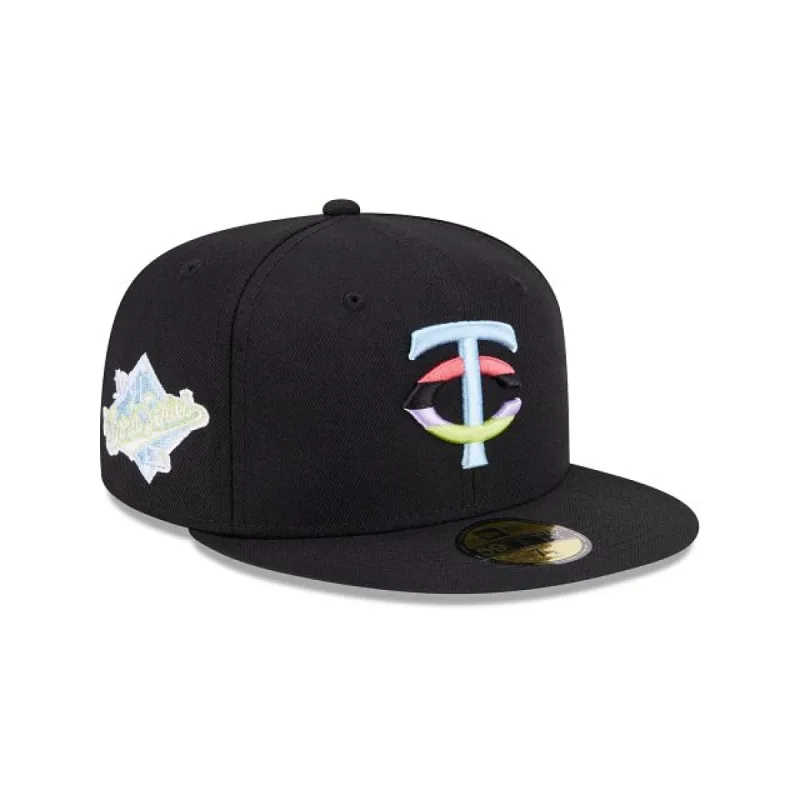 Minnesota Twins Color Pack Black 59FIFTY Fitted Hat sold by New Era