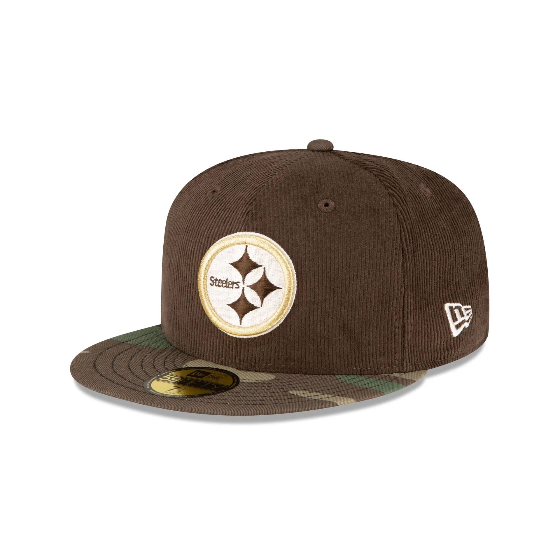 Just Caps Brown Camo Pittsburgh Steelers 59FIFTY Fitted Hat sold by New Era product image thumbnail 3