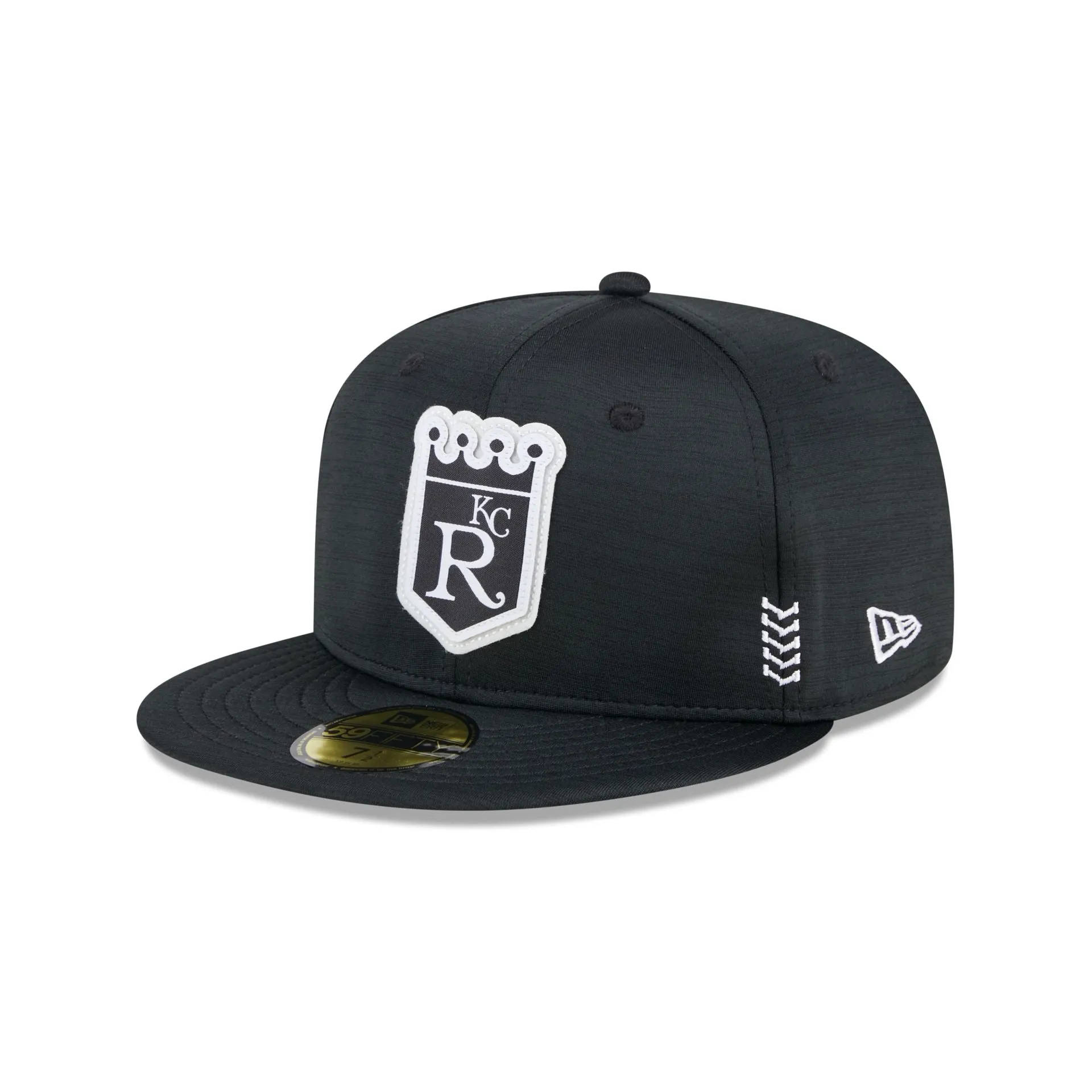 Kansas City Royals 2024 Clubhouse Black 59FIFTY Fitted Hat sold by New Era
