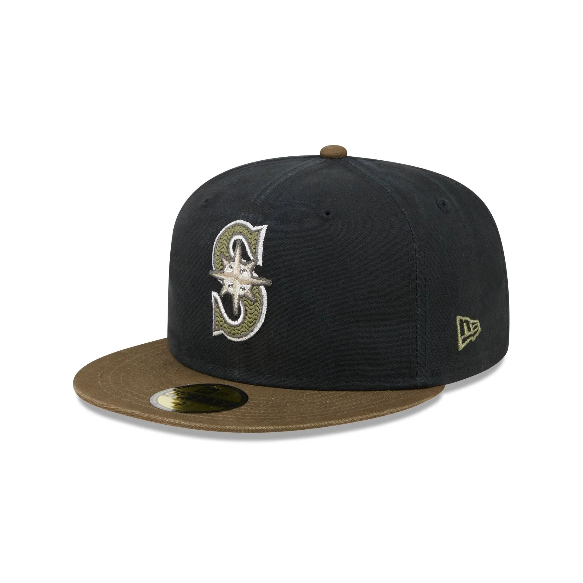 Seattle Mariners Quilted Logo 59FIFTY Fitted Hat sold by New Era