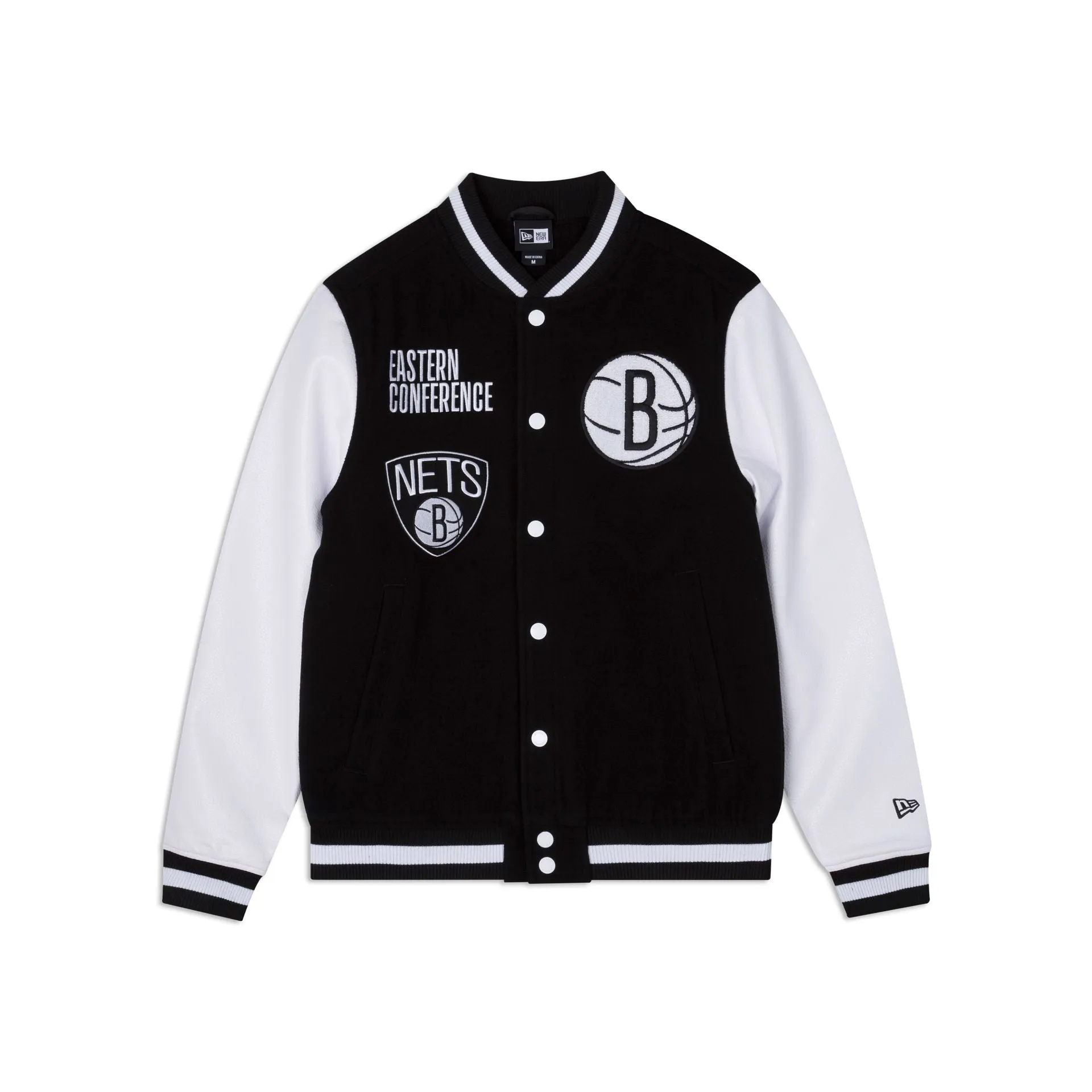 Brooklyn Nets Black Varsity Jacket sold by New Era