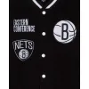 Brooklyn Nets Black Varsity Jacket sold by New Era