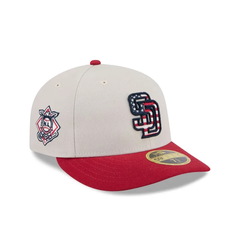 San Diego Padres Independence Day 2024 Low Profile 59FIFTY Fitted Hat sold by New Era