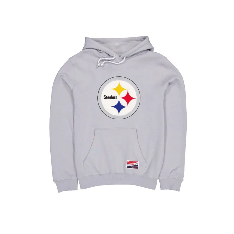 Pittsburgh Steelers Throwback Gray Hoodie sold by New Era