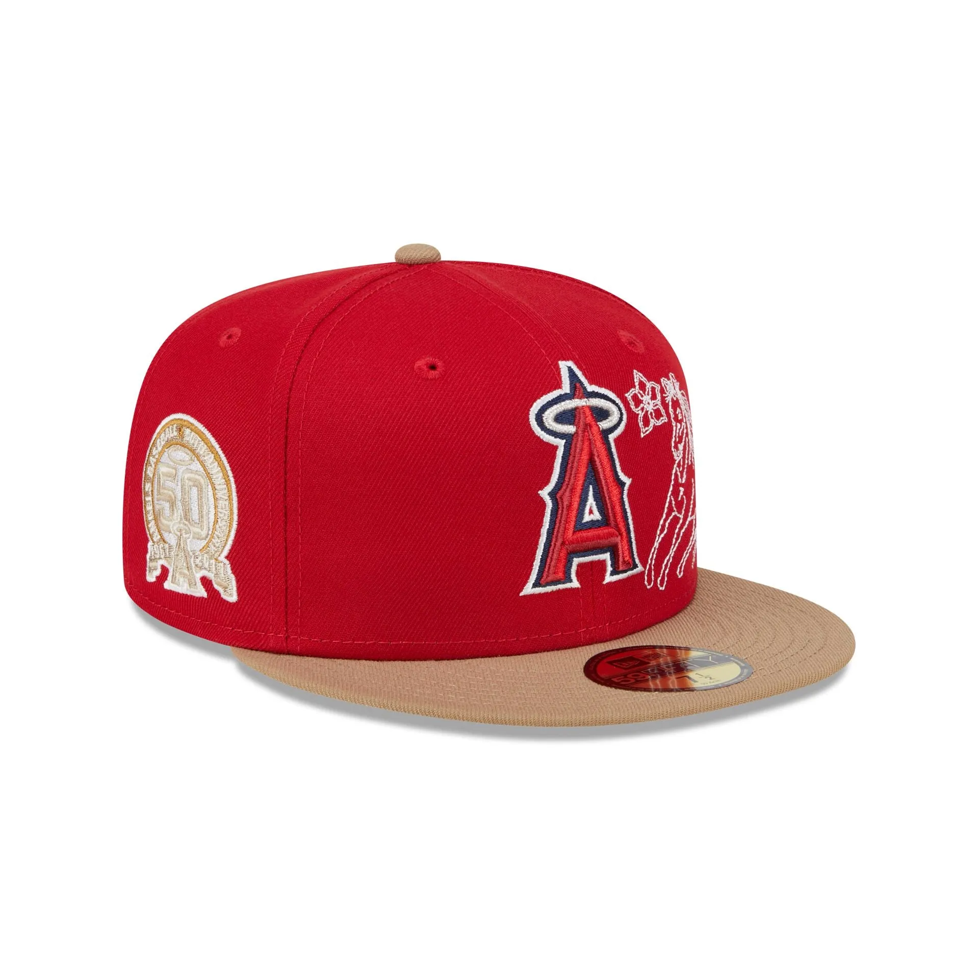 Los Angeles Angels Western Khaki 59FIFTY Fitted Hat sold by New Era