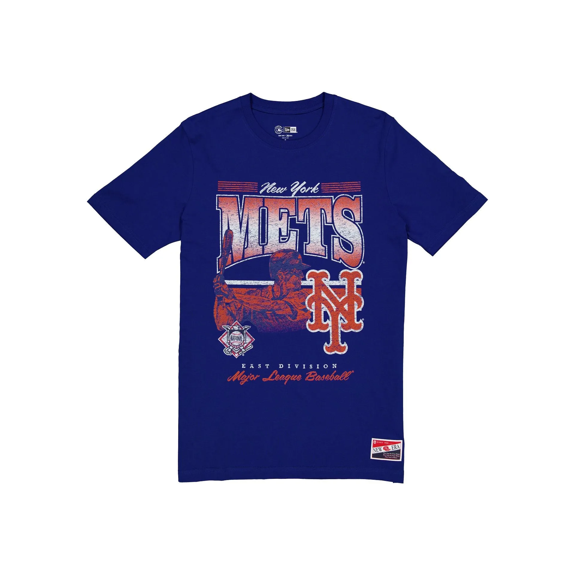 New York Mets Throwback Distress T-Shirt sold by New Era