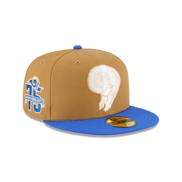 Los Angeles Rams Ivory Wheat 59FIFTY Fitted Hat sold by New Era