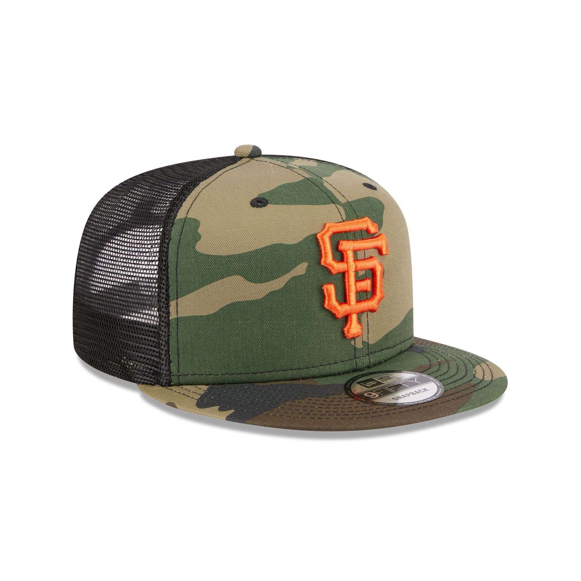 San Francisco Giants Camo 9FIFTY Trucker Snapback Hat sold by New Era product image thumbnail 3
