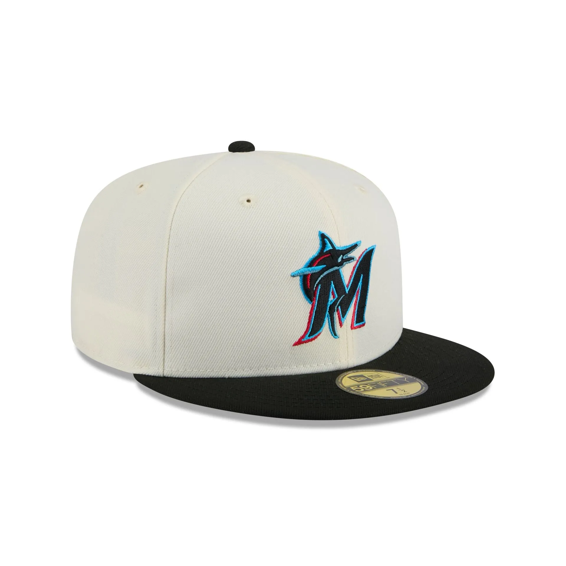 Miami Marlins Chrome 59FIFTY Fitted Hat sold by New Era product image thumbnail 3