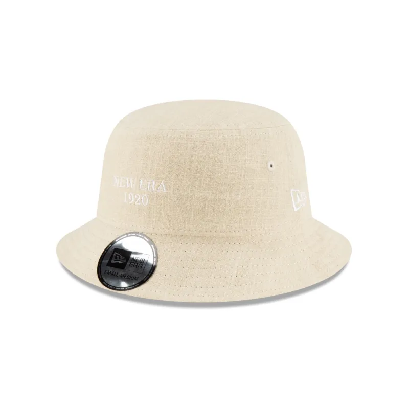 New Era Cap Soft Linen Stone Bucket Hat sold by New Era