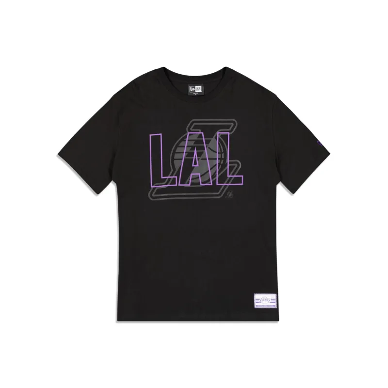 Los Angeles Lakers 2023 City Edition Black T-Shirt sold by New Era