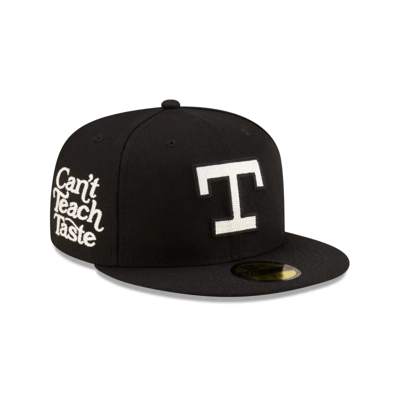 Texas Rangers Can’t Teach Taste Black 59FIFTY Fitted sold by New Era