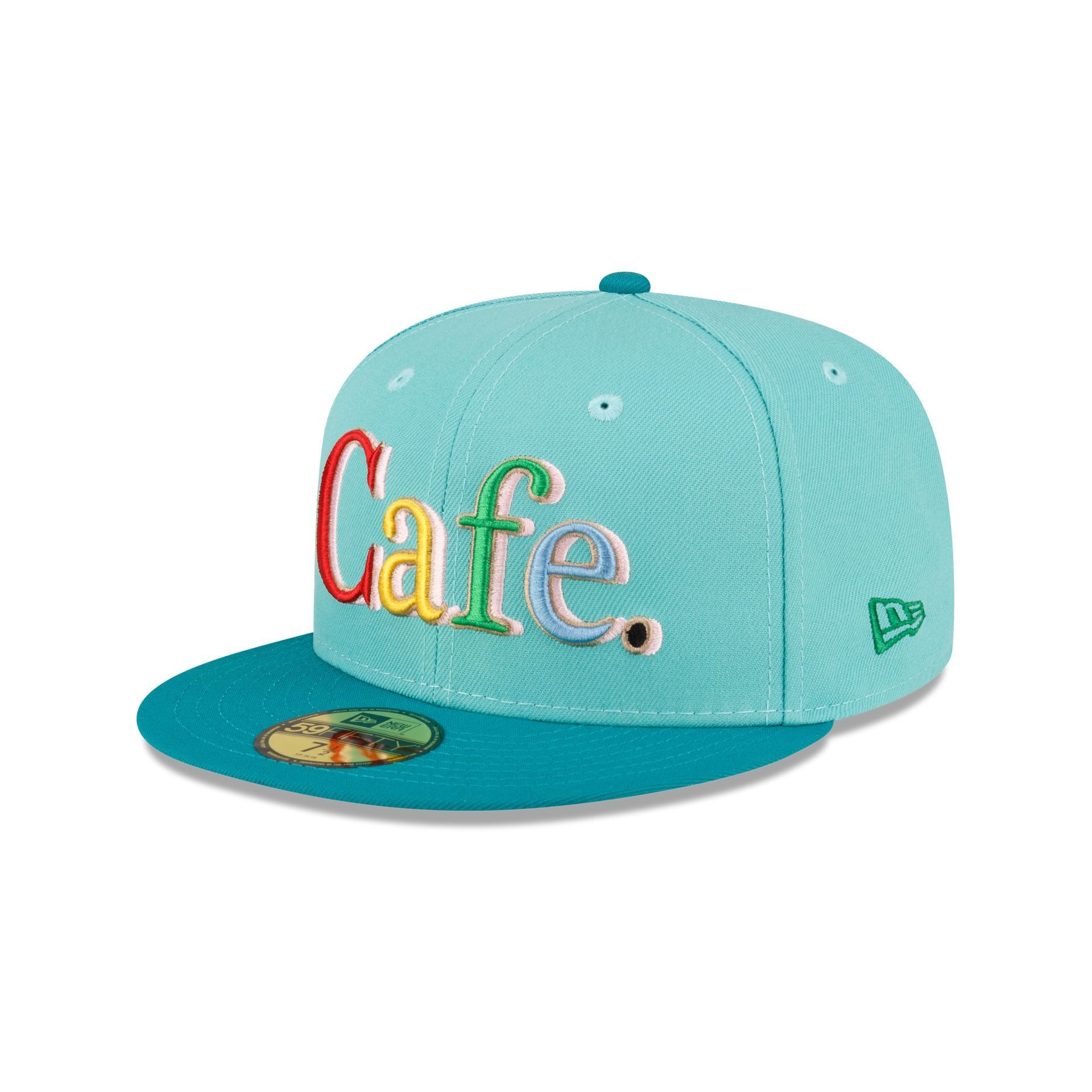 Cafe X New Era Teal 59FIFTY Fitted Hat sold by New Era