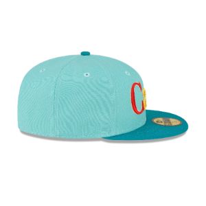 Cafe X New Era Teal 59FIFTY Fitted Hat sold by New Era