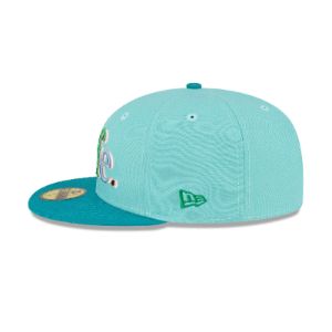 Cafe X New Era Teal 59FIFTY Fitted Hat sold by New Era