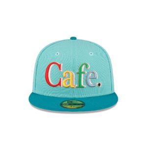 Cafe X New Era Teal 59FIFTY Fitted Hat sold by New Era