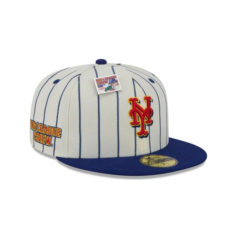 Big League Chew X New York Mets Pinstripe 59FIFTY Fitted Hat sold by New Era
