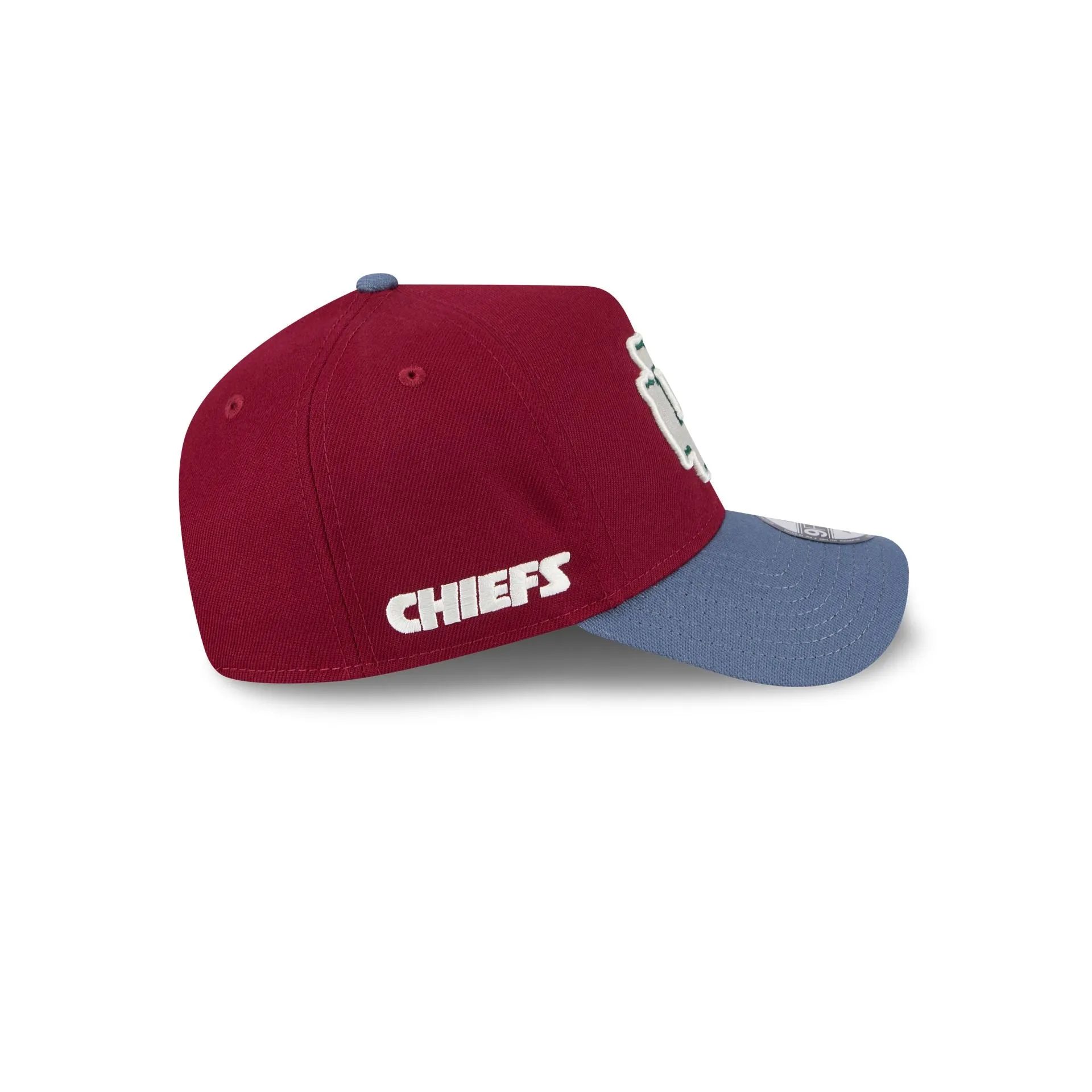 Kansas City Chiefs Cherry 9FORTY A-Frame Snapback Hat sold by New Era product image thumbnail 4