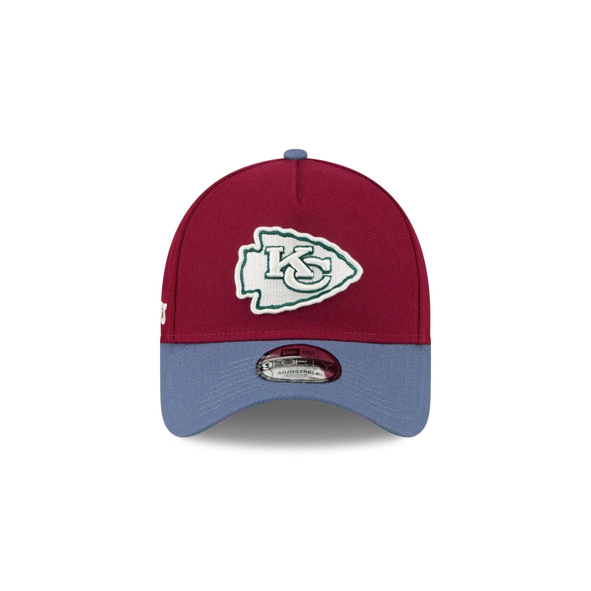 Kansas City Chiefs Cherry 9FORTY A-Frame Snapback Hat sold by New Era product image thumbnail 2