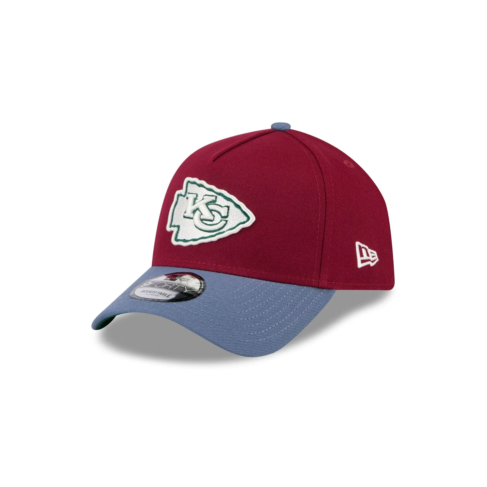 Kansas City Chiefs Cherry 9FORTY A-Frame Snapback Hat sold by New Era product image thumbnail 3