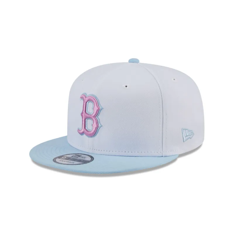 Boston Red Sox Color Pack White 9FIFTY Snapback Hat sold by New Era