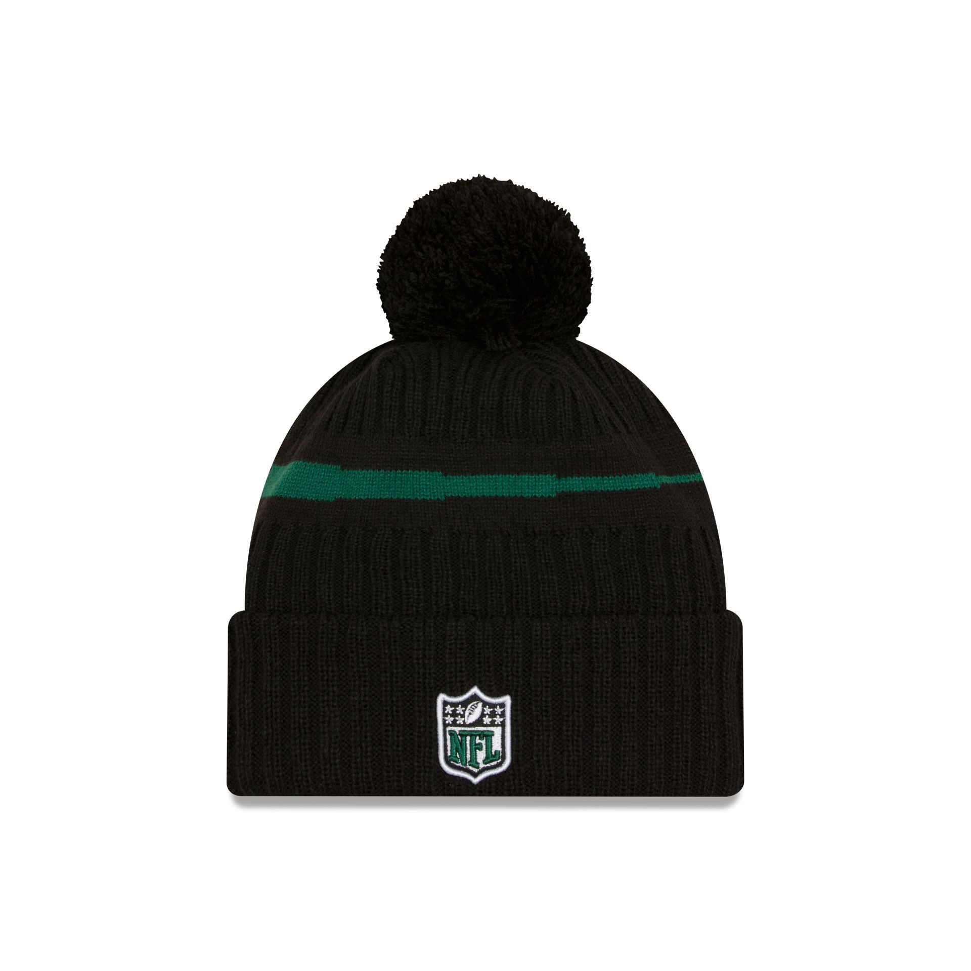 New York Jets 2023 Cold Weather Black Pom Knit Hat sold by New Era product image thumbnail 2