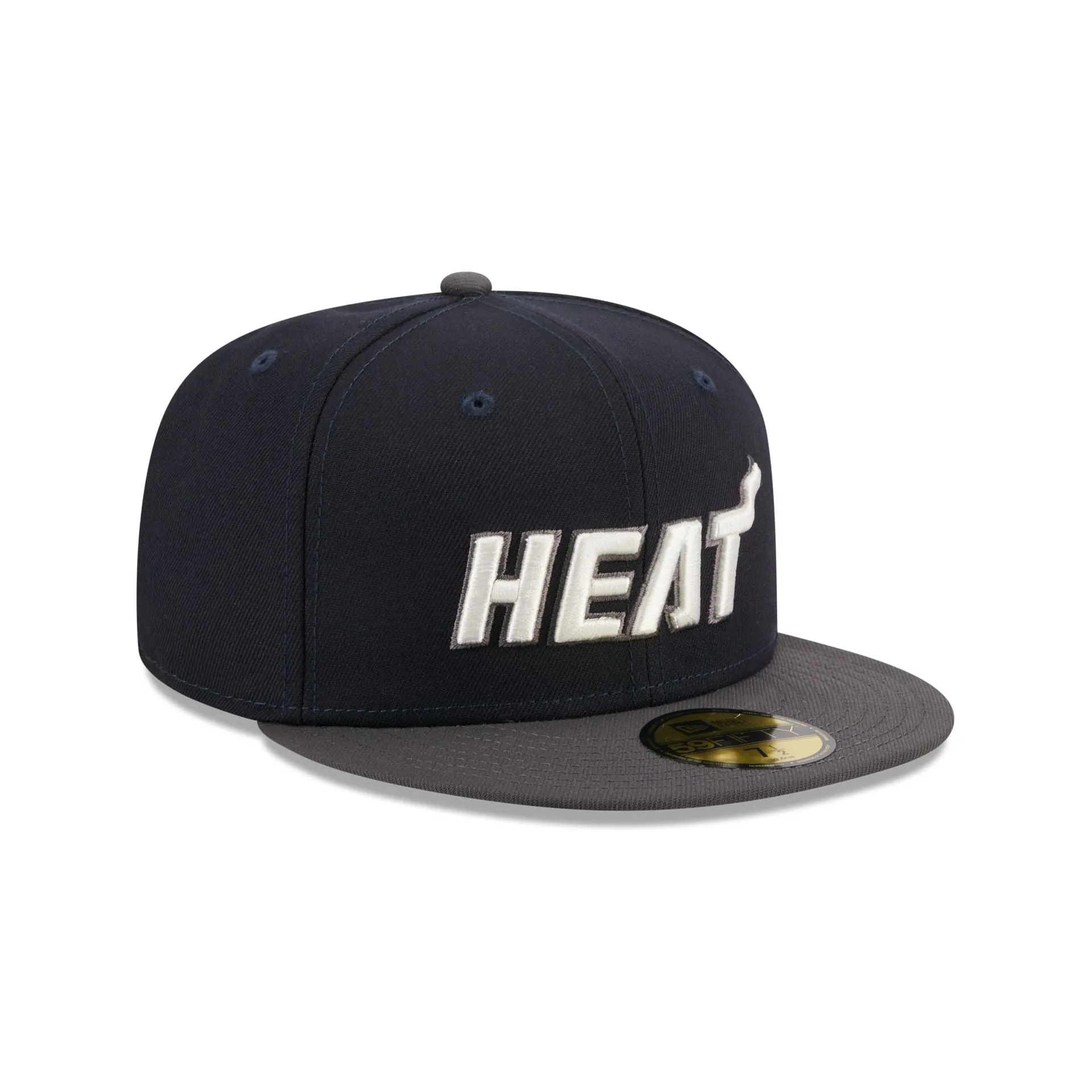 Miami Heat Navy Crown 59FIFTY Fitted Hat sold by New Era product image thumbnail 3