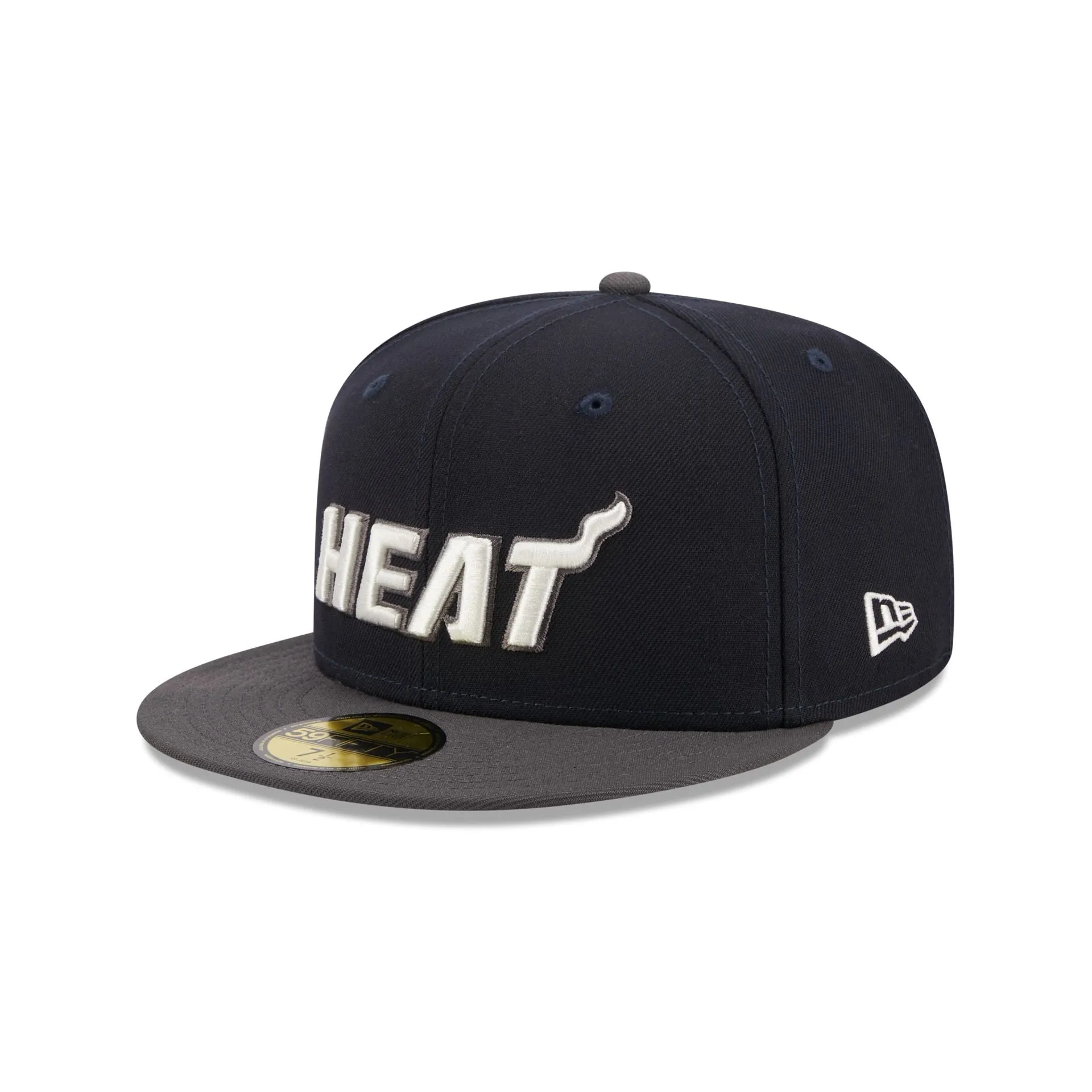 Miami Heat Navy Crown 59FIFTY Fitted Hat sold by New Era