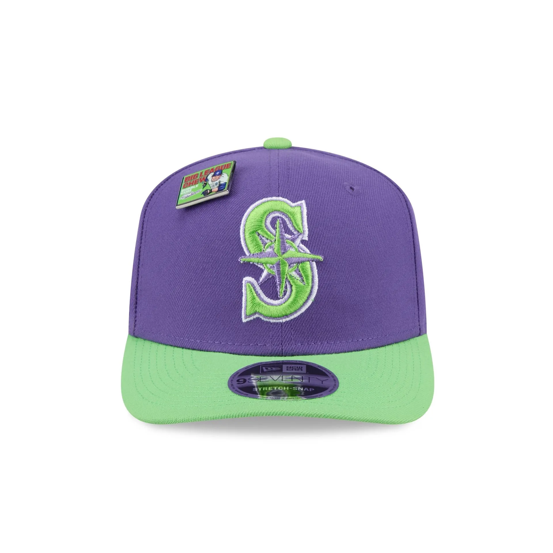 Big League Chew X Seattle Mariners Swingin' Sour Apple 9SEVENTY Stretch-Snap Hat sold by New Era product image thumbnail 2