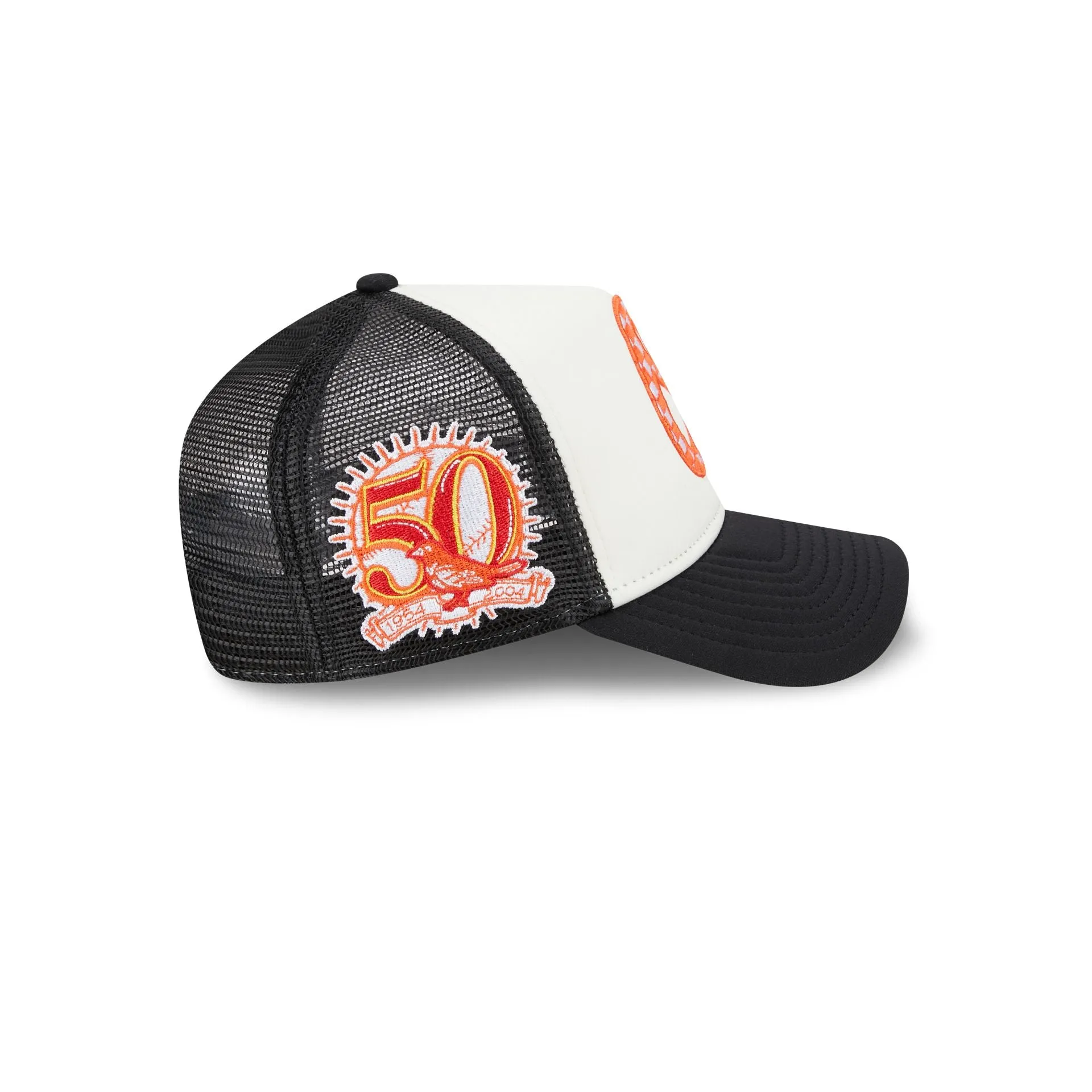 Baltimore Orioles Checkered Flag 9FORTY A-Frame Trucker Hat sold by New Era product image thumbnail 4
