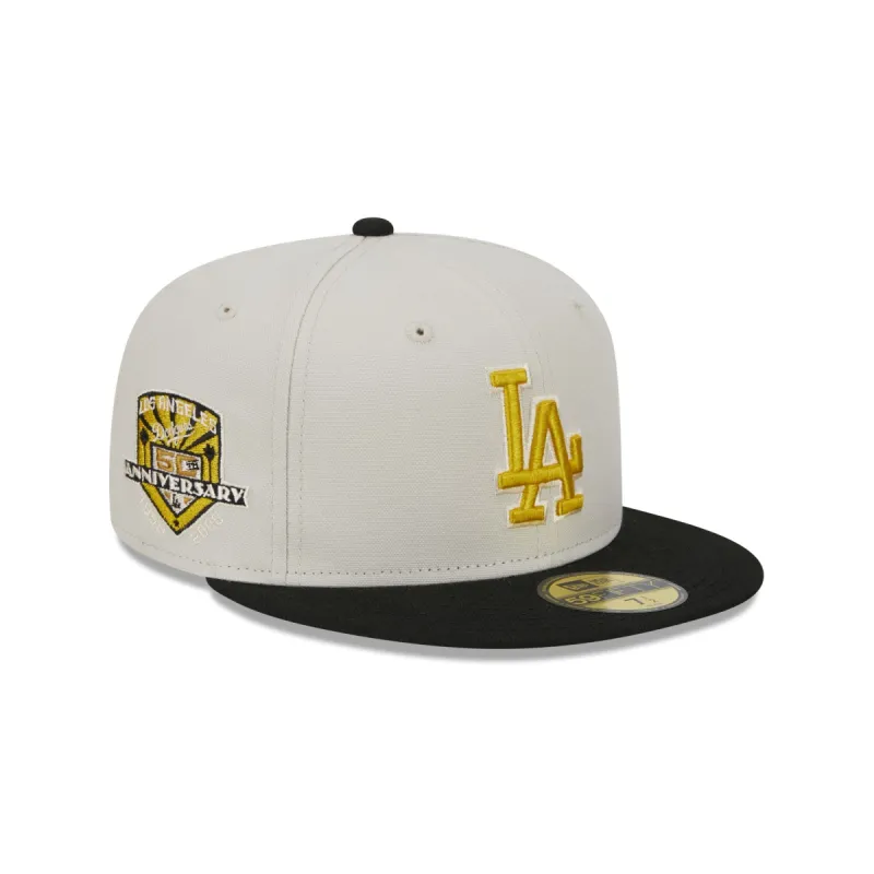 Just Caps Optic White Los Angeles Dodgers 59FIFTY Fitted Hat