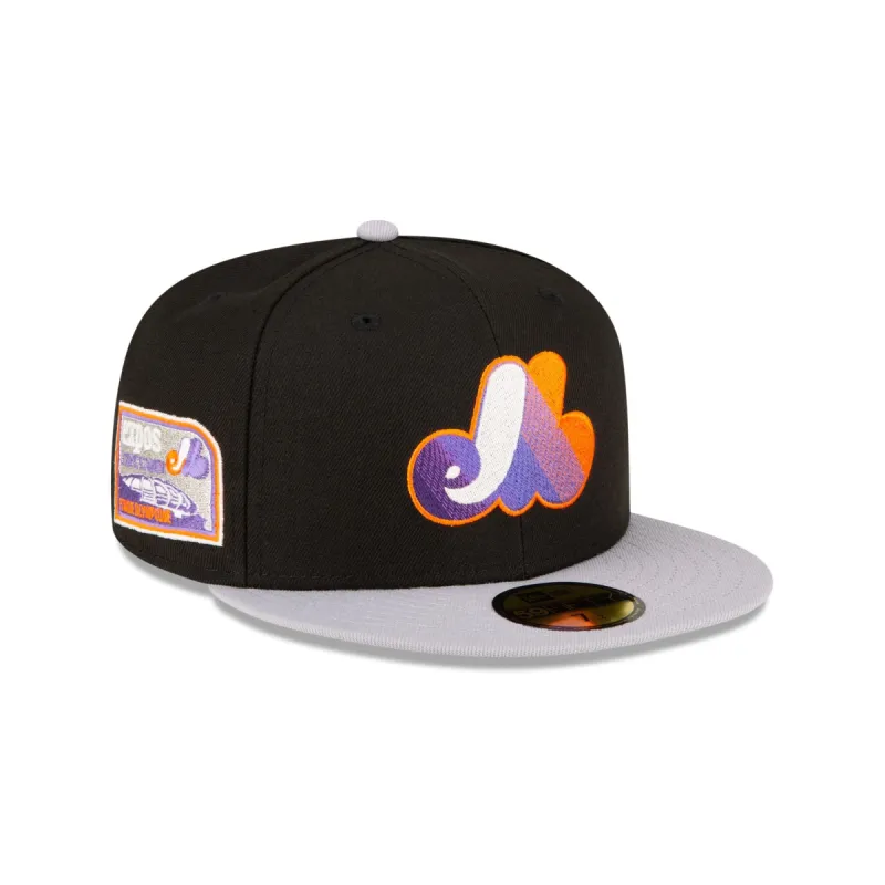 Just Caps Ghost Night Montreal Expos 59FIFTY Fitted Hat sold by New Era