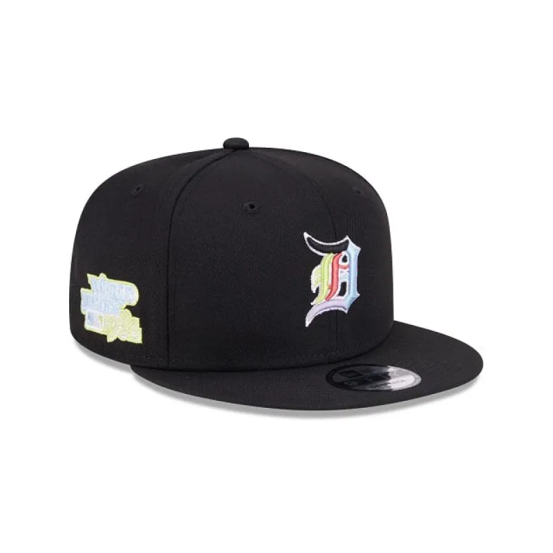Detroit Tigers Color Pack Black 9FIFTY Snapback Hat sold by New Era