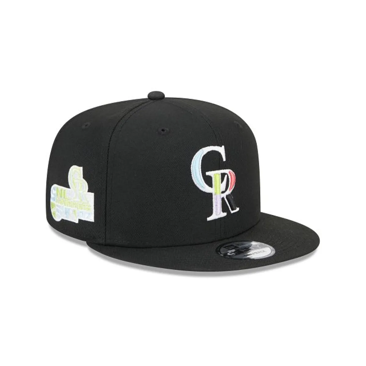 Colorado Rockies Color Pack Black 9FIFTY Snapback Hat sold by New Era