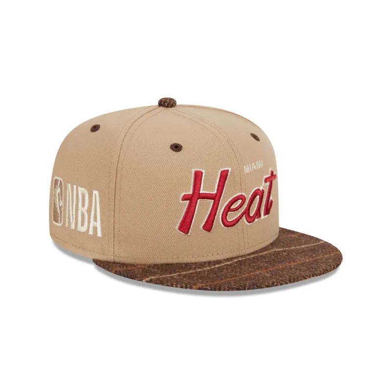 Miami Heat Traditional Check 9FIFTY Snapback Hat sold by New Era