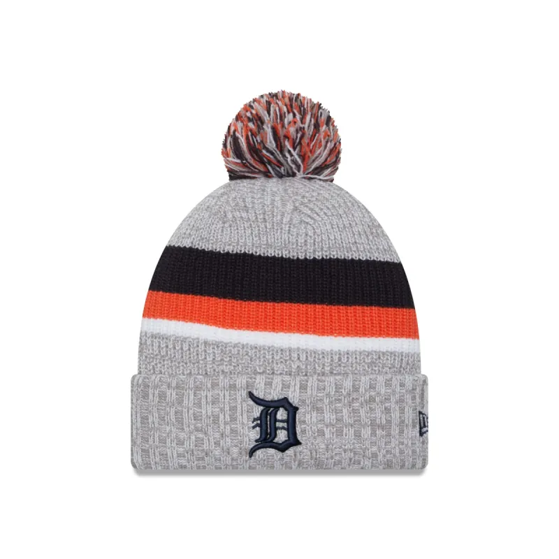 Detroit Tigers Lift Pass Pom Knit Hat sold by New Era