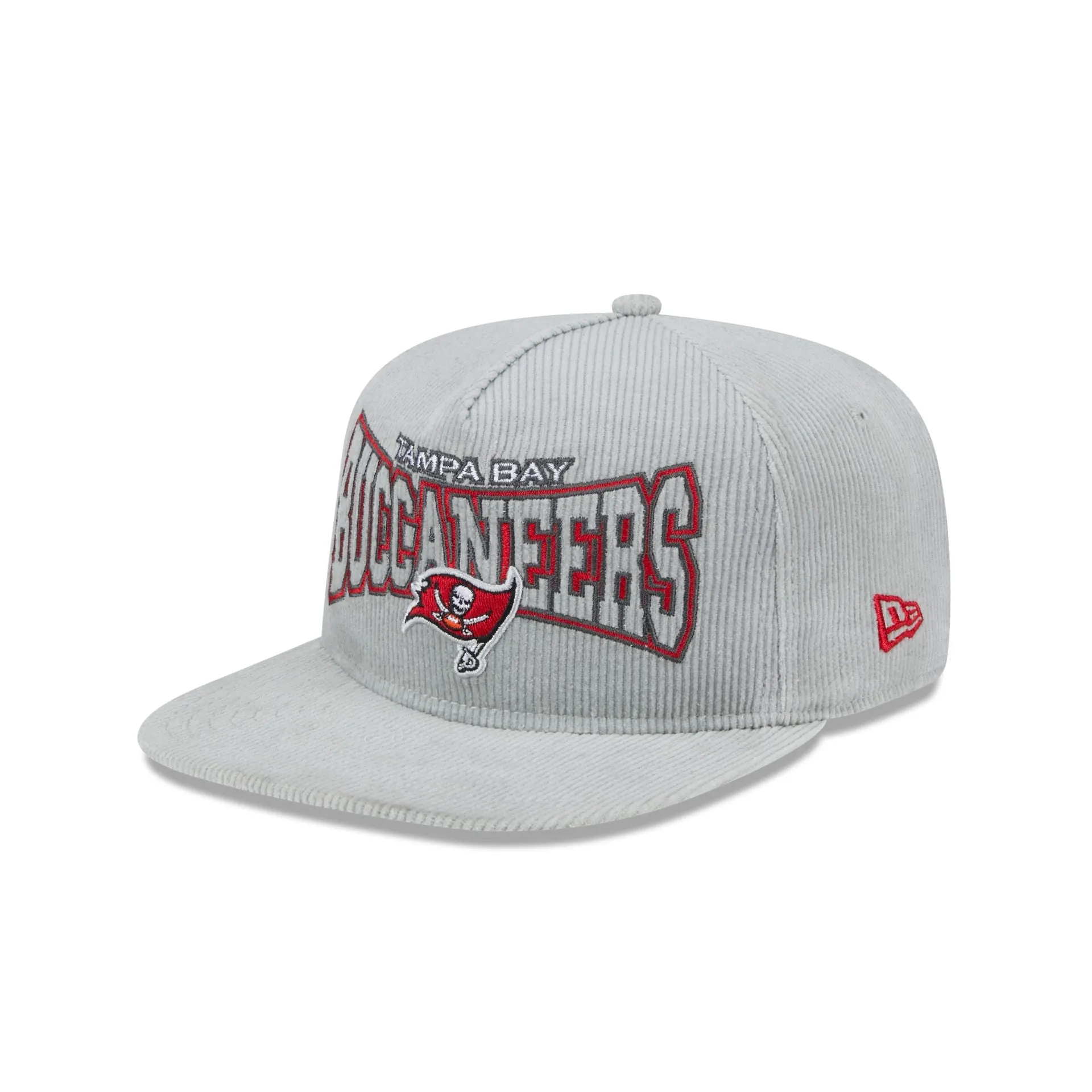 Tampa Bay Buccaneers Gray Cord Golfer Hat sold by New Era