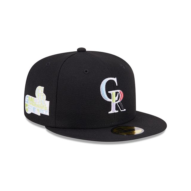 Colorado Rockies Color Pack Black 59FIFTY Fitted Hat sold by New Era