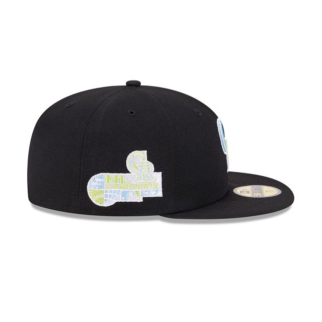 Colorado Rockies Color Pack Black 59FIFTY Fitted Hat sold by New Era product image thumbnail 4
