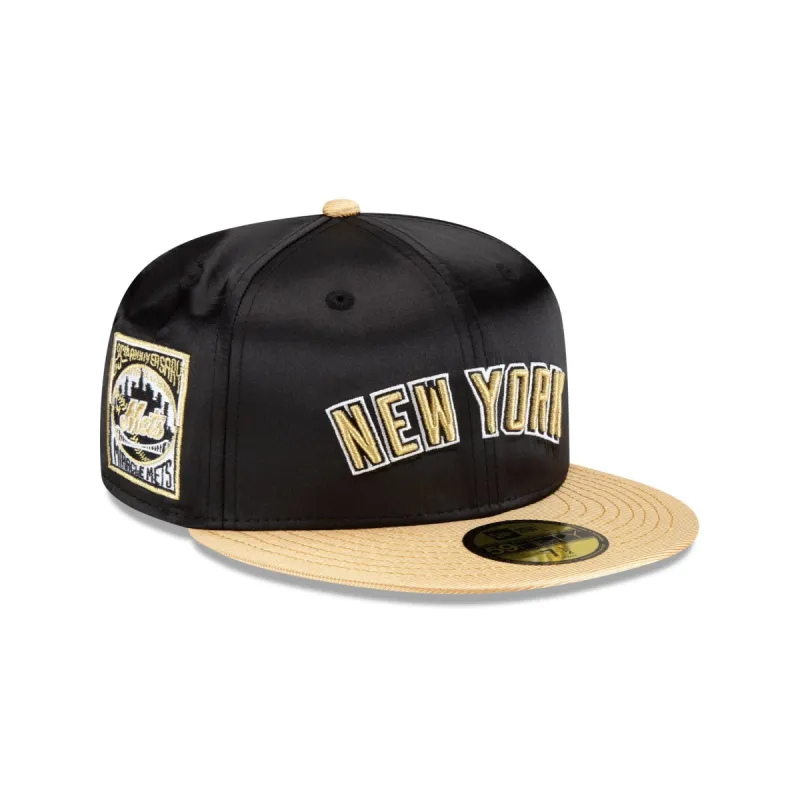 New York Mets Metallic Gold 59FIFTY Fitted Hat sold by New Era