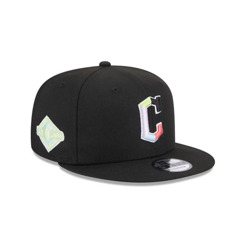 Cleveland Guardians Color Pack Black 9FIFTY Snapback Hat sold by New Era